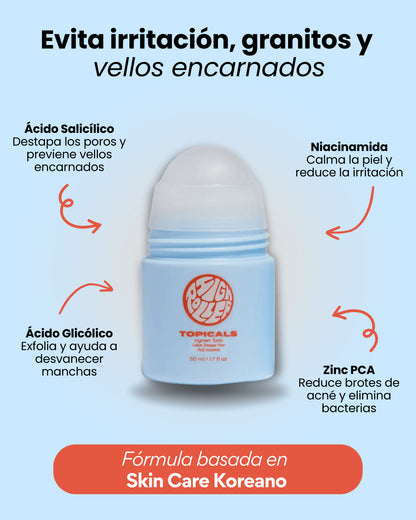 Roll-On Post Depilación para tu Zona V ❌ Evita vellos encarnados, granitos e Irritacion