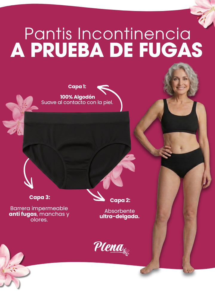 Pack x3 Pantis Plena Absorbentes para Incontinencia