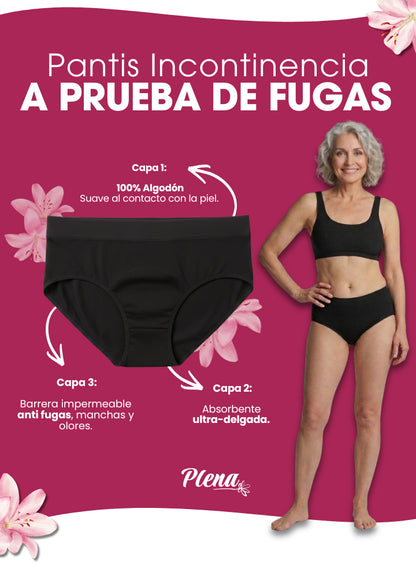 Pack x3 Pantis Plena Absorbentes para Incontinencia