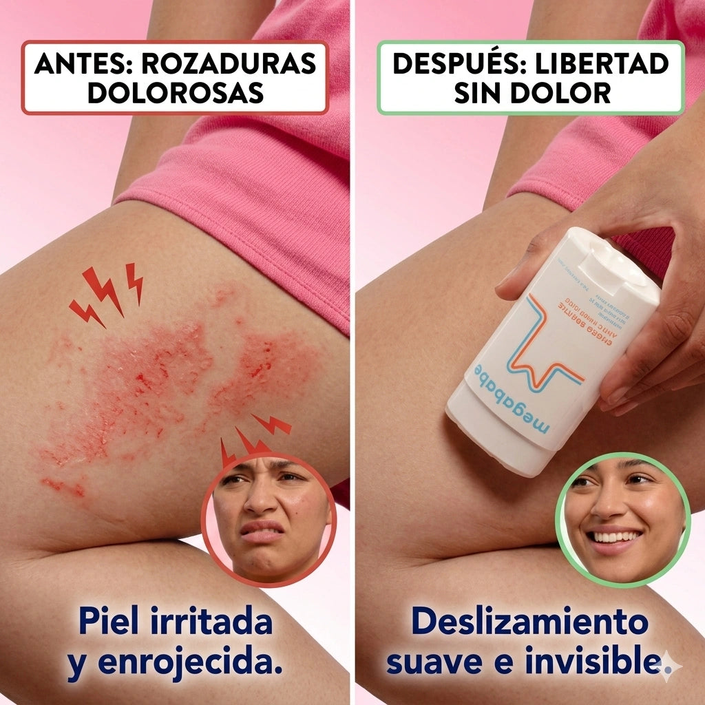 Barra anti rozaduras para la entrepierna | Evita las quemaduras e irritacion.