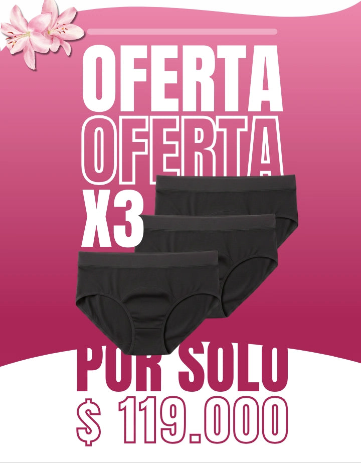 Pack x3 pantis esta no