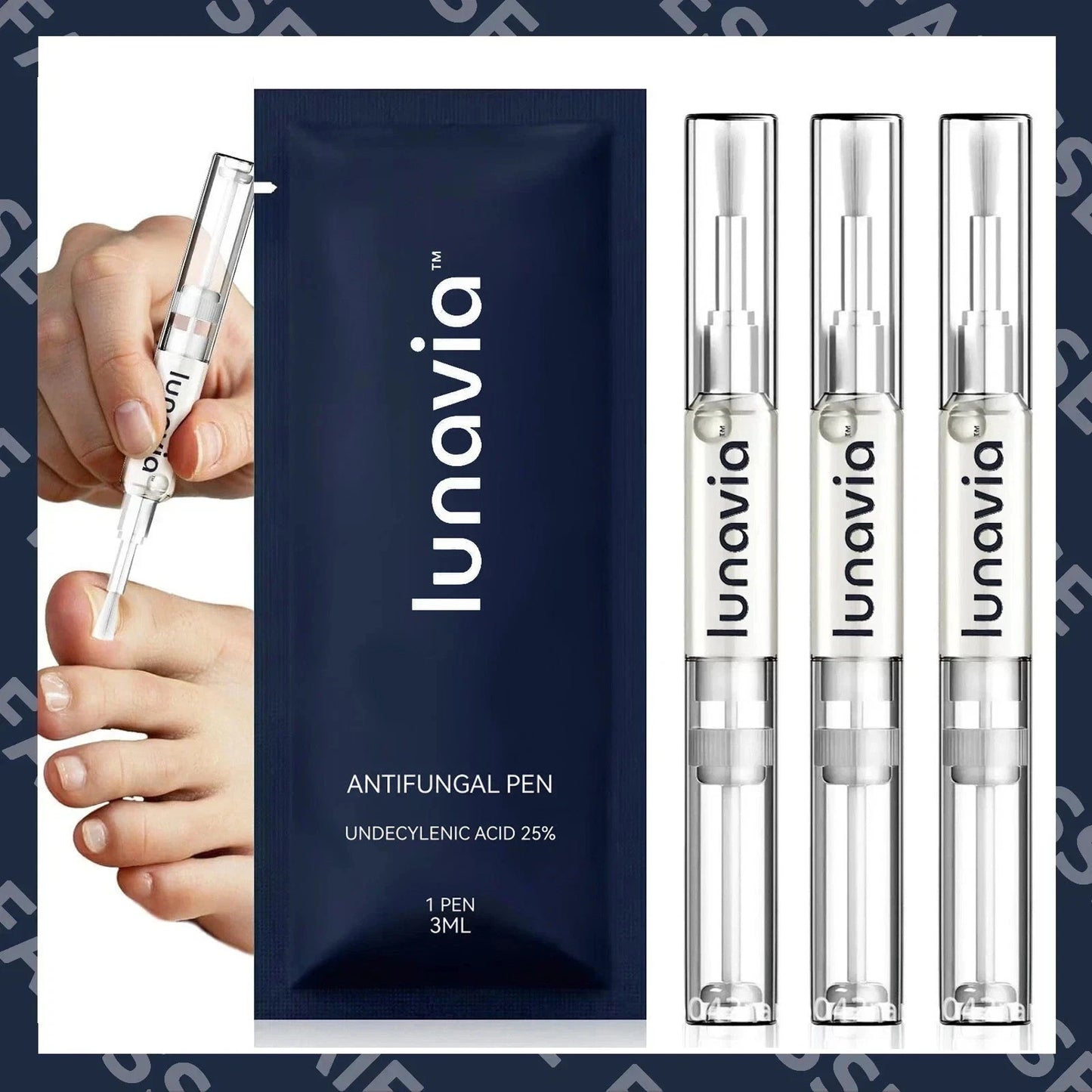 Pack x3 Lápiz Antifúngico para Uñas Amarillas – Combate el Hongo y Vuelve a Mostrar tus Pies sin Vergüenza